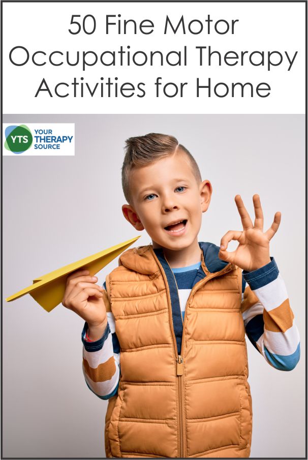 50 Fine Motor Occupational Therapy Activities at Home Your Therapy Source