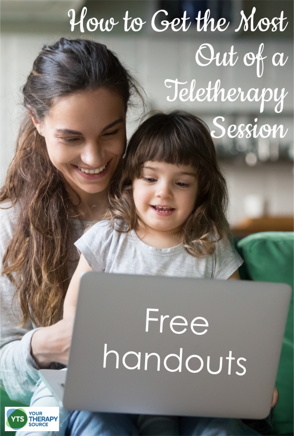 The world of teletherapy is very new right now to many occupational and physical therapists. With so many schools closed and social distancing in place, pediatric therapists are working hard to learn a new delivery system. This FREE two page handout of teletherapy tips can help parents to learn how to get the most out of a session.