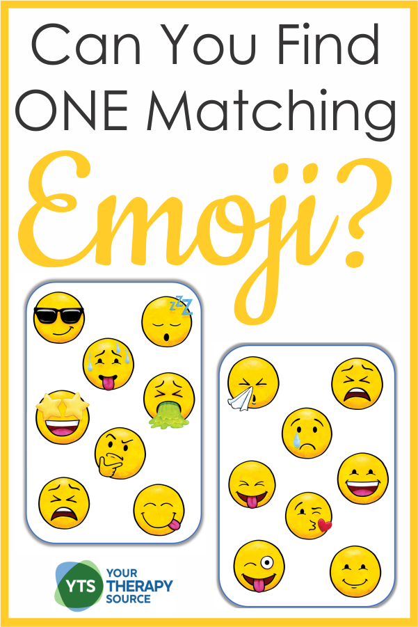 Quick Match Emojis Your Therapy Source