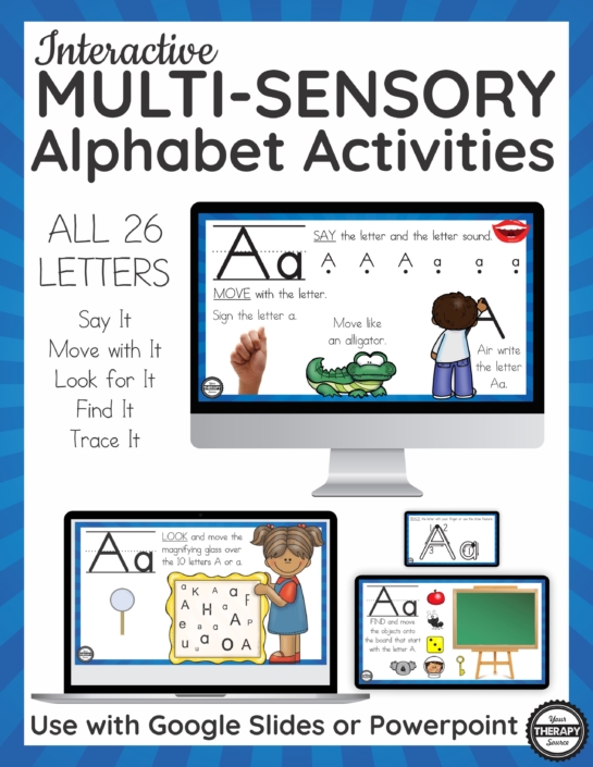 Interactive Multisensory Alphabet Activities - Google Slides or