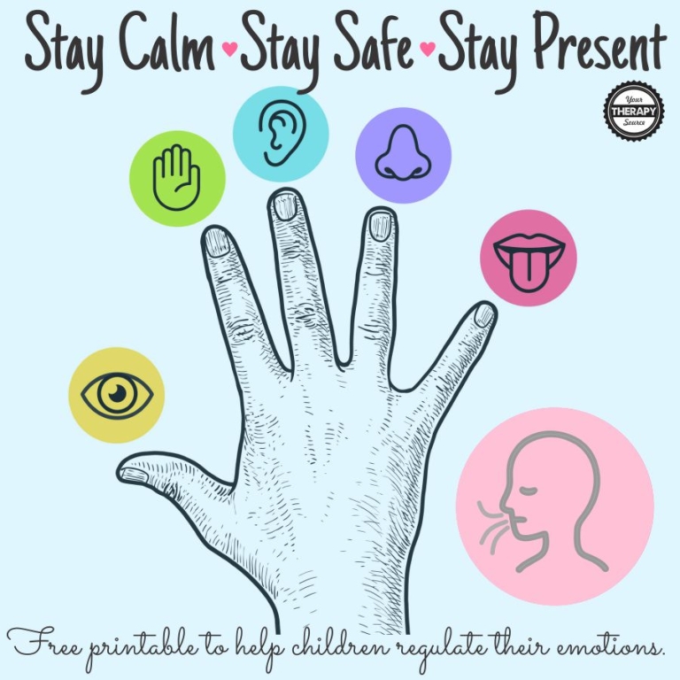 5 Senses Grounding Technique PDF Freebie Your Therapy Source