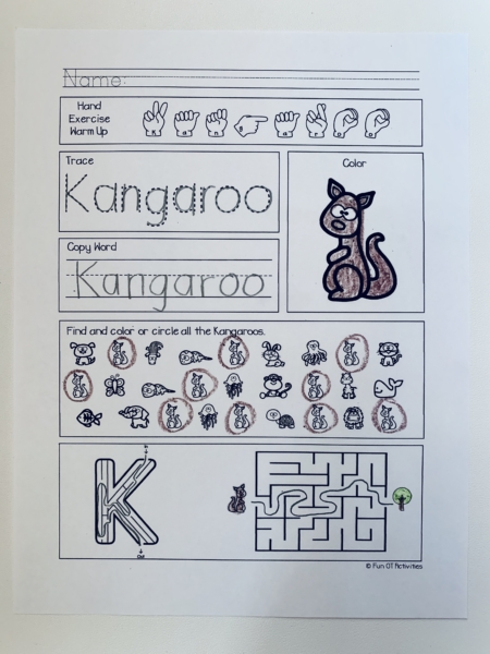 Animal Alphabet Printable Worksheets - Your Therapy Source