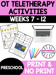 Occupational Therapy Preschool Activities Set 2 - Weeks 7-12 - Your ...