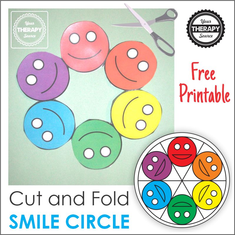 Smiley Face Craft Activity - Your Therapy Source