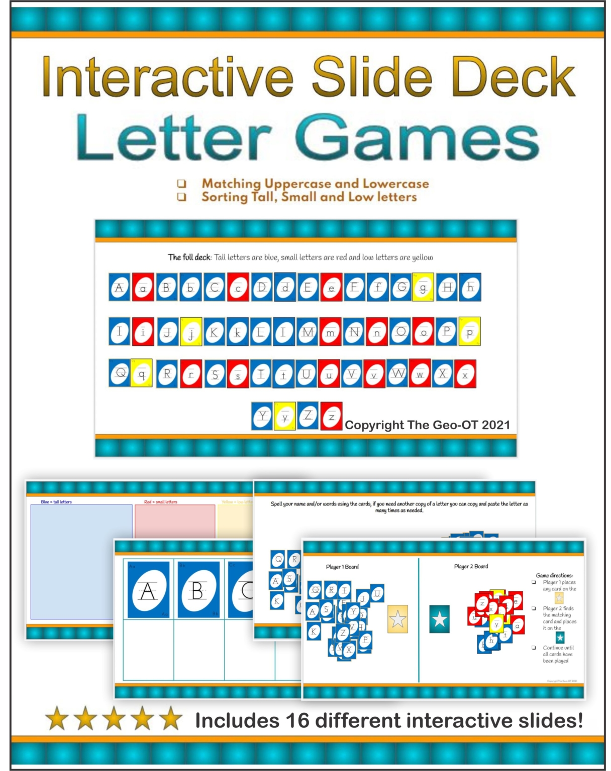 Letter Sizing Interactive Google Slide Deck Your Therapy Source