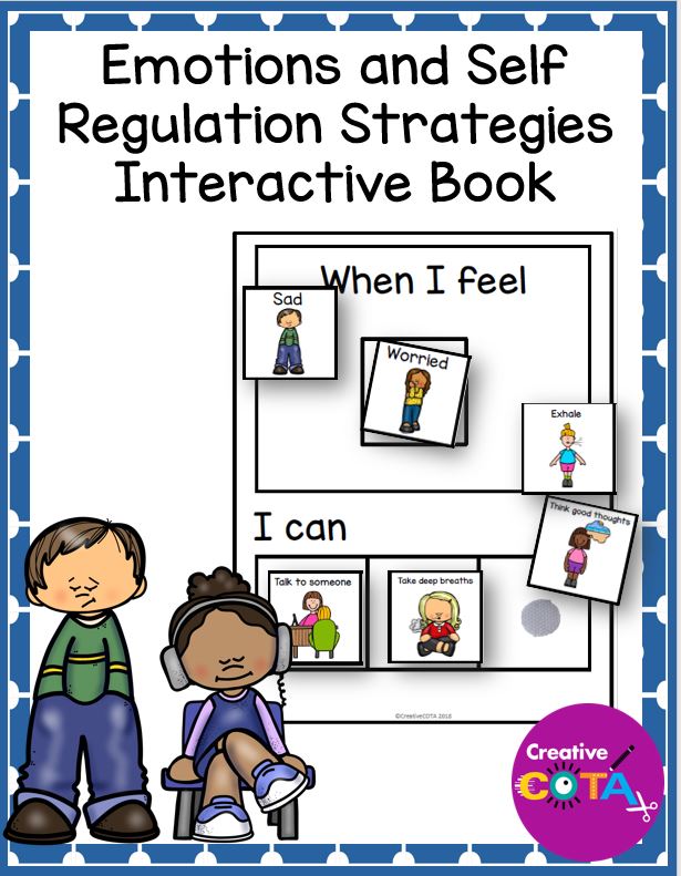 sort and match emotions and self regulation strategies activity your therapy source