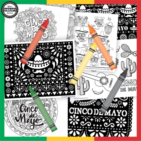 cinco de mayo coloring pages  free  your therapy source