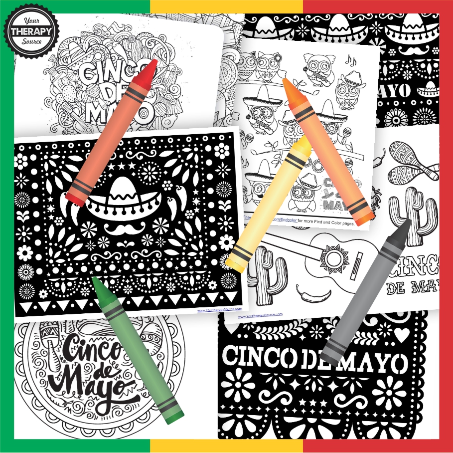 Need to entertain the kids for on May 5th? Check out this completely FREE Cinco De Mayo coloring pages digital download.