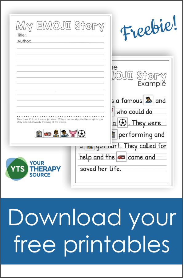 Check out this Emoji Story Writing worksheet. You can download it for free at the bottom of the post.