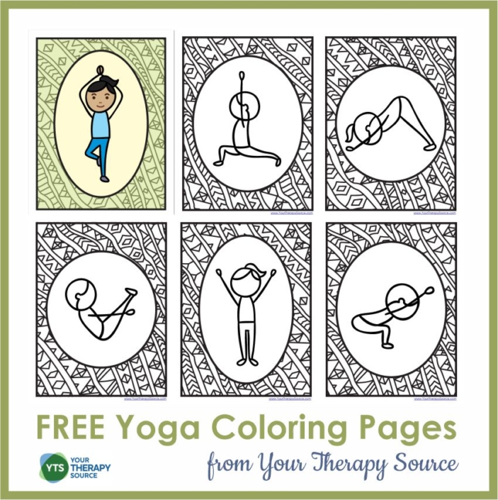 Yoga Coloring Pages - FREE - Your Therapy Source
