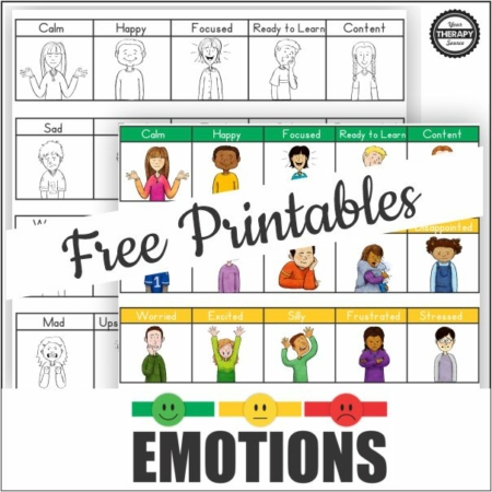 Emotional Regulation Free Printables - Your Therapy Source