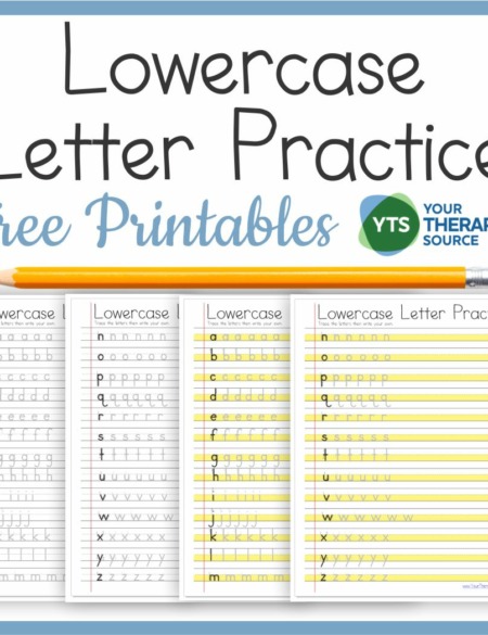 Lower Case Letters Printables - FREE - Your Therapy Source