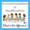 Accommodations vs Modifications - Your Therapy Source