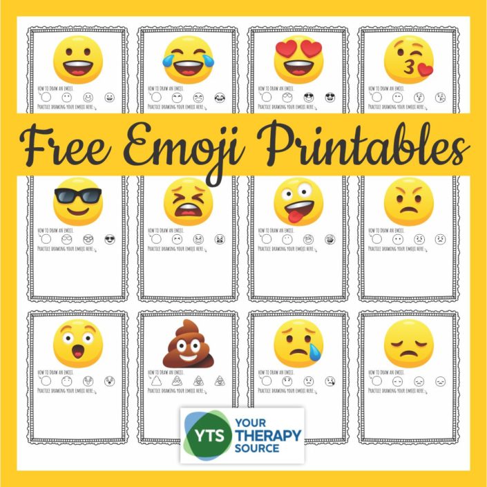 Emoji Printables How to Draw Emoji Faces Your Therapy Source