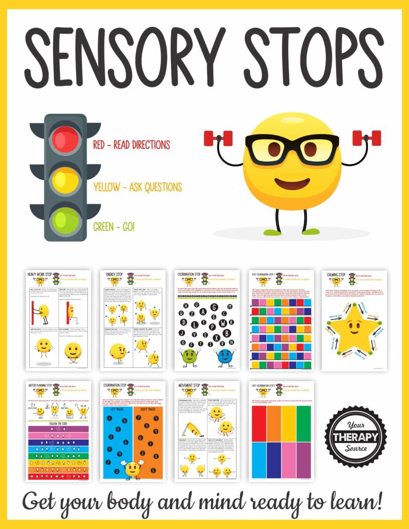 Sensory Path for School and Home DIGITAL version Sensory Stops