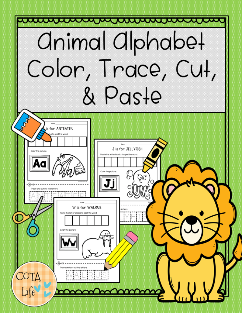 Animal Alphabet Fine Motor Pack