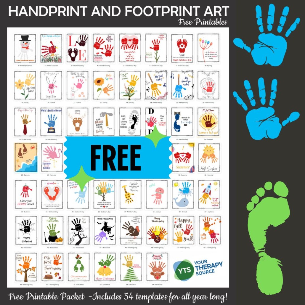 Handprint art free PDF