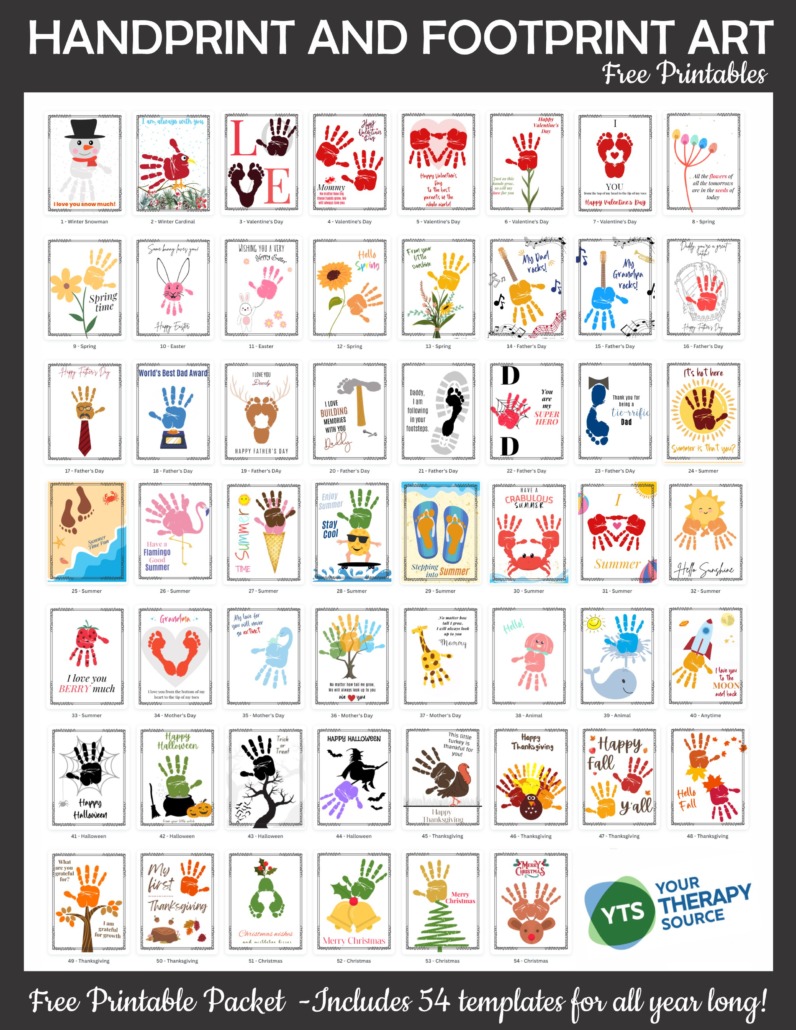 Free Printable Handprint Art Free Printable Handprint Art