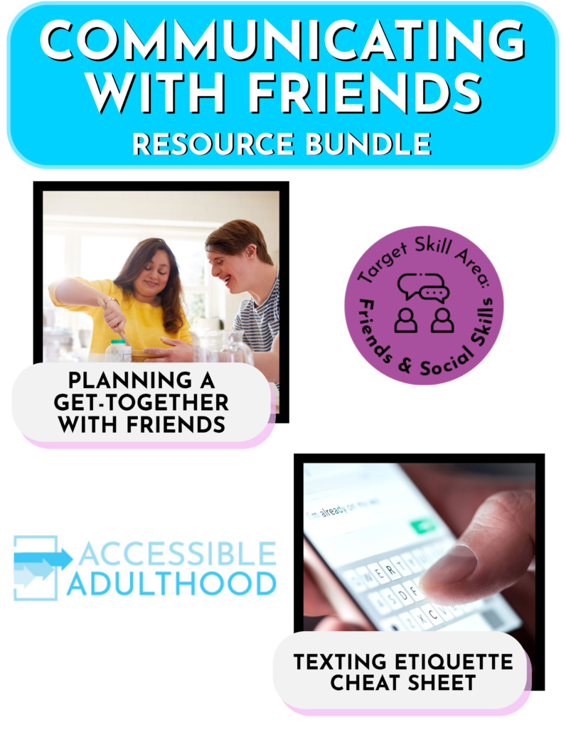 Communicating with Friends: Resource Bundle - Your Therapy Source