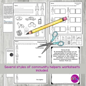 Community Helper Worksheets - Your Therapy Source