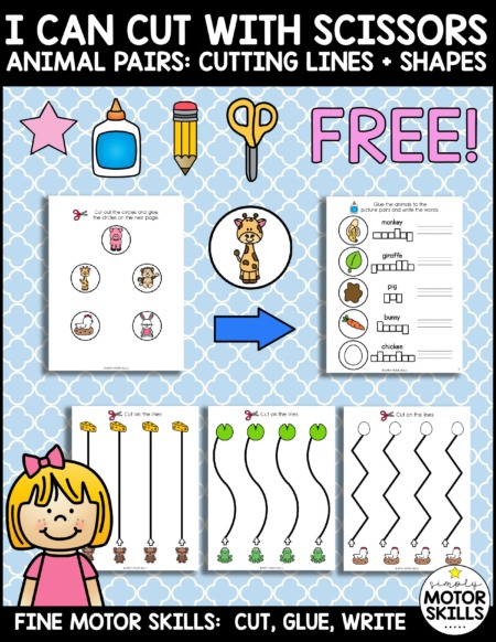 Cutting Activities for Kids - Free Printable Packet - Your Therapy Source