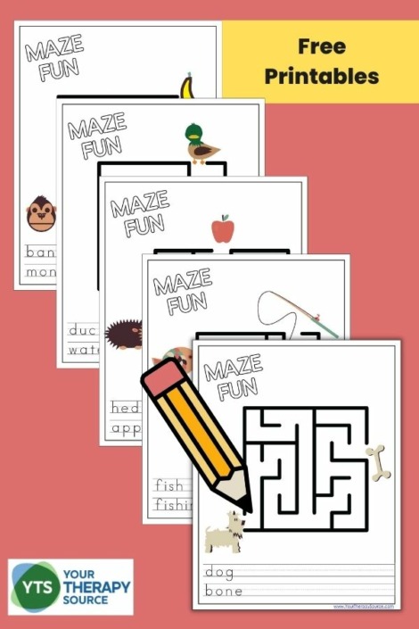 Free Easy Maze Printable Packet - Your Therapy Source