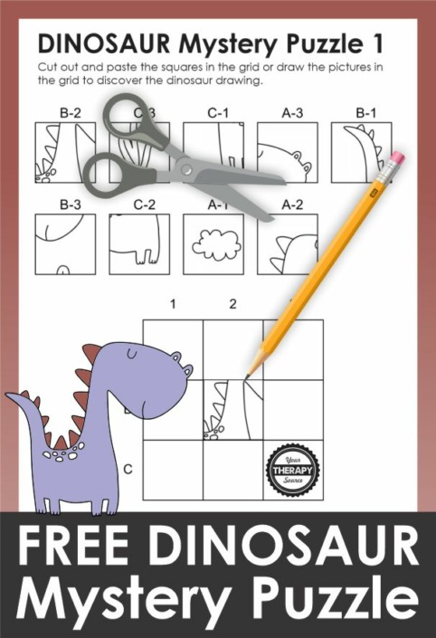 Dinosaur Worksheet Free Printable - Your Therapy Source