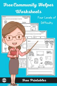 Community Helpers List with Free Printables - Your Therapy Source