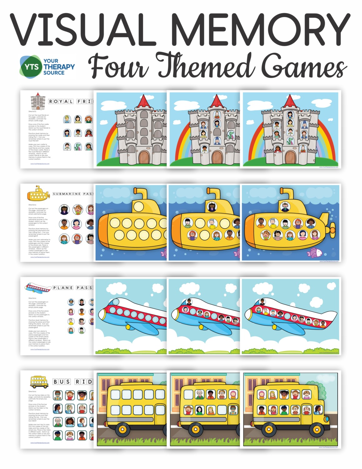 Visual Memory Games - Your Therapy Source