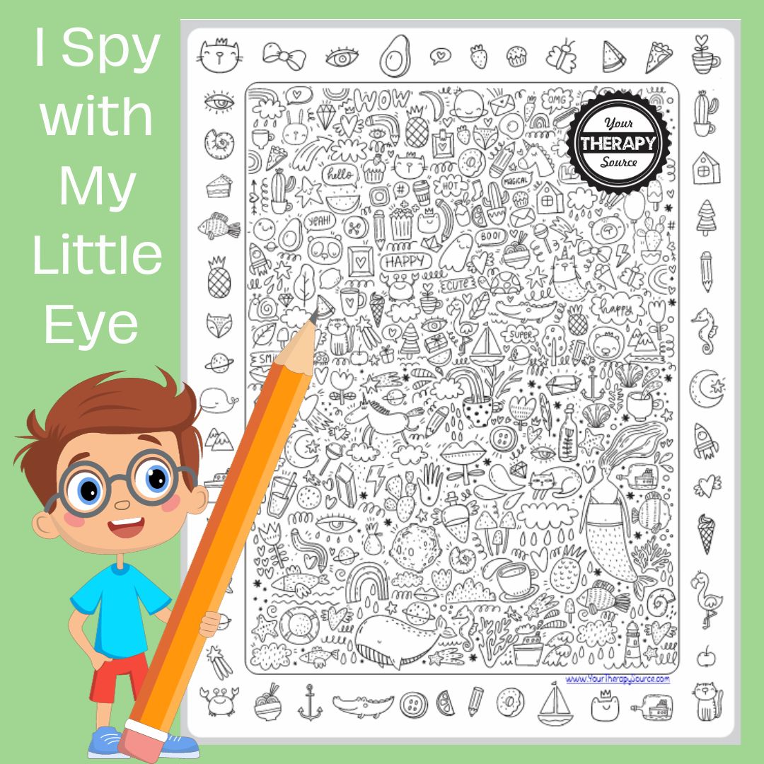 I Spy With My Little Eye Free Printable Games Your Therapy Source