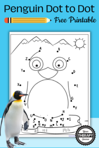 Penguin Dot to Dot Free Printable - Your Therapy Source