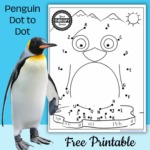 Penguin Dot to Dot Free Printable - Your Therapy Source